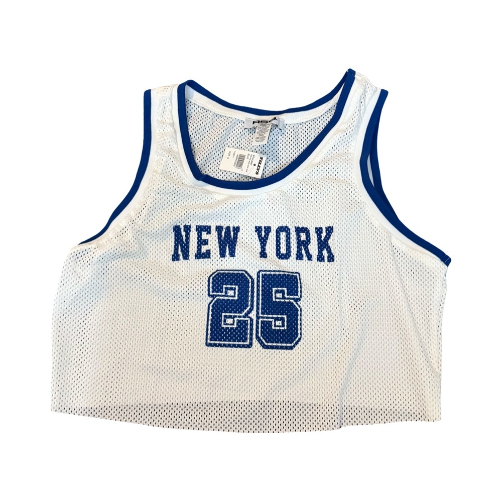 NY MESH TOP- NWT- Jersey style